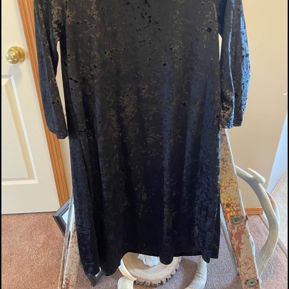 Black Suede Dress - Picture 2 of 2